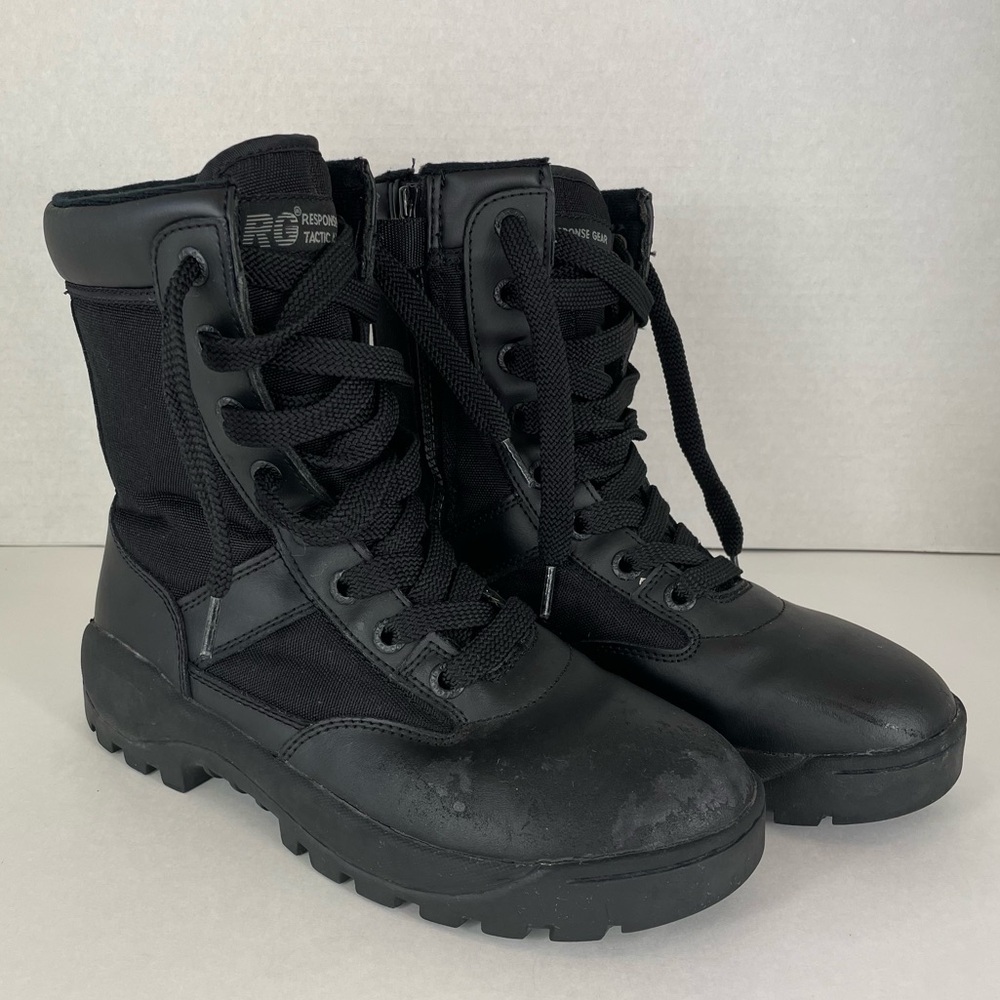 Response Gear Tactical 1043 women’s boots side zip 9 *some wear